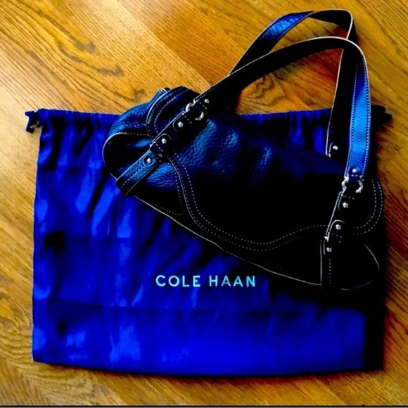 Cole Haan Black Village Leather Handbag FO5 satchel - with dust bag - Picture 3 of 7